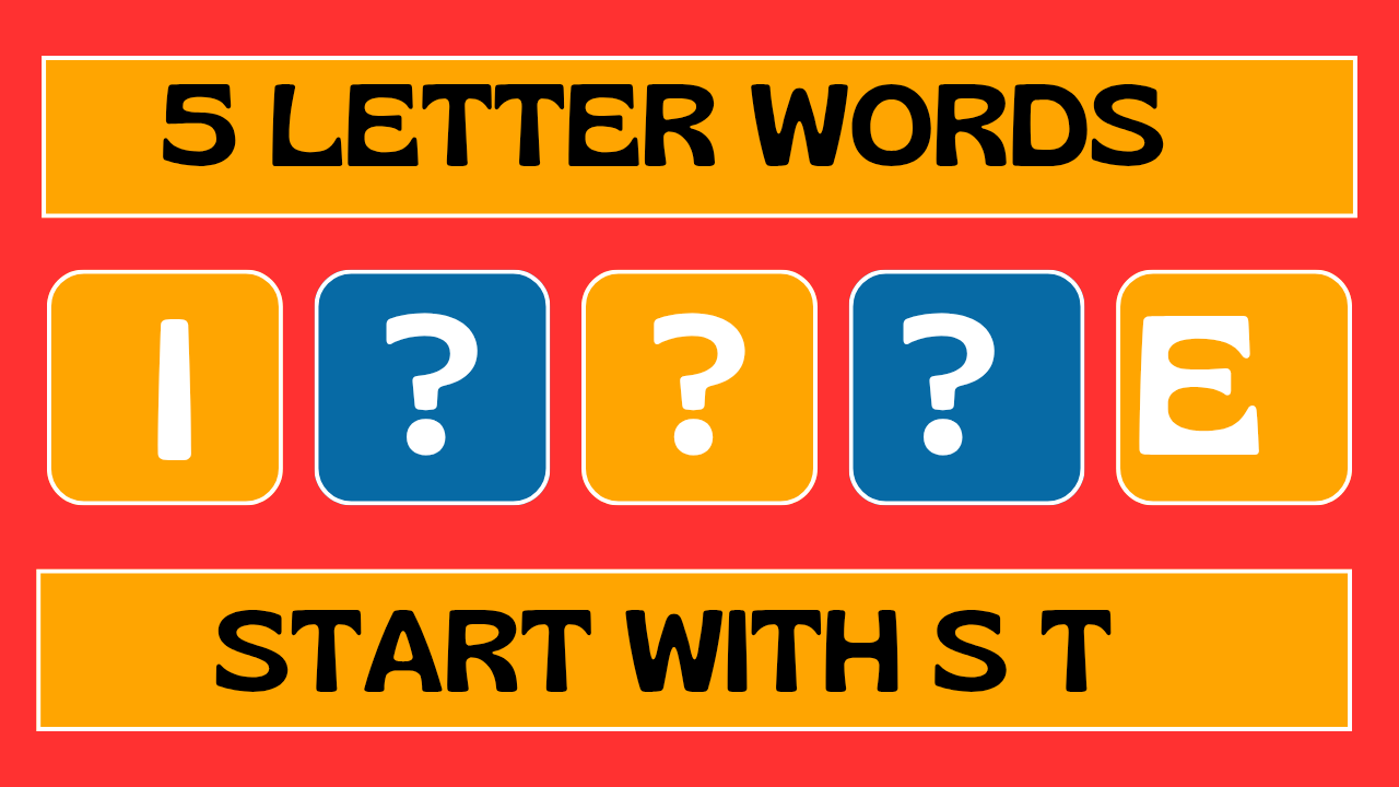 5 Letters Words with I E