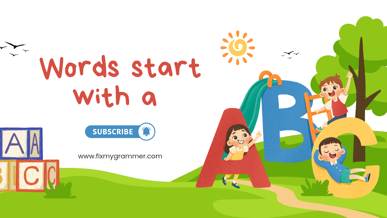 Words Start with a