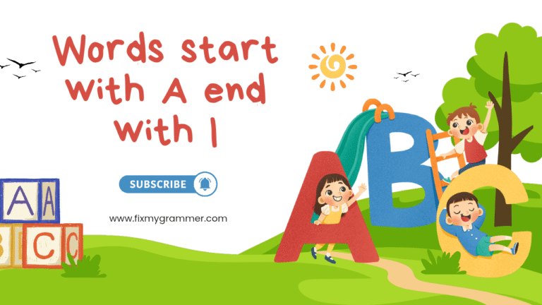 Words Start with A End with I